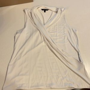 NWOT Banana Republic cream  sleeveless, cross body top